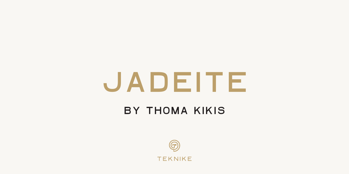 Jadeite Font preview